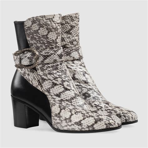 gucci boot with snake on bottom|gucci ankle boots suede.